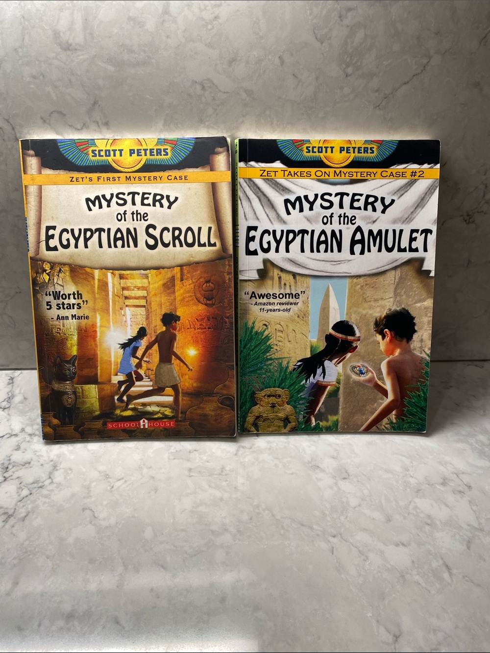 Schoolhouse Mystery of the Egyptian Scroll & Amulet — Yellow, Tan, Black